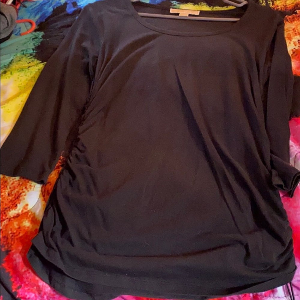 Micheal Kors cropped sleeve shirt